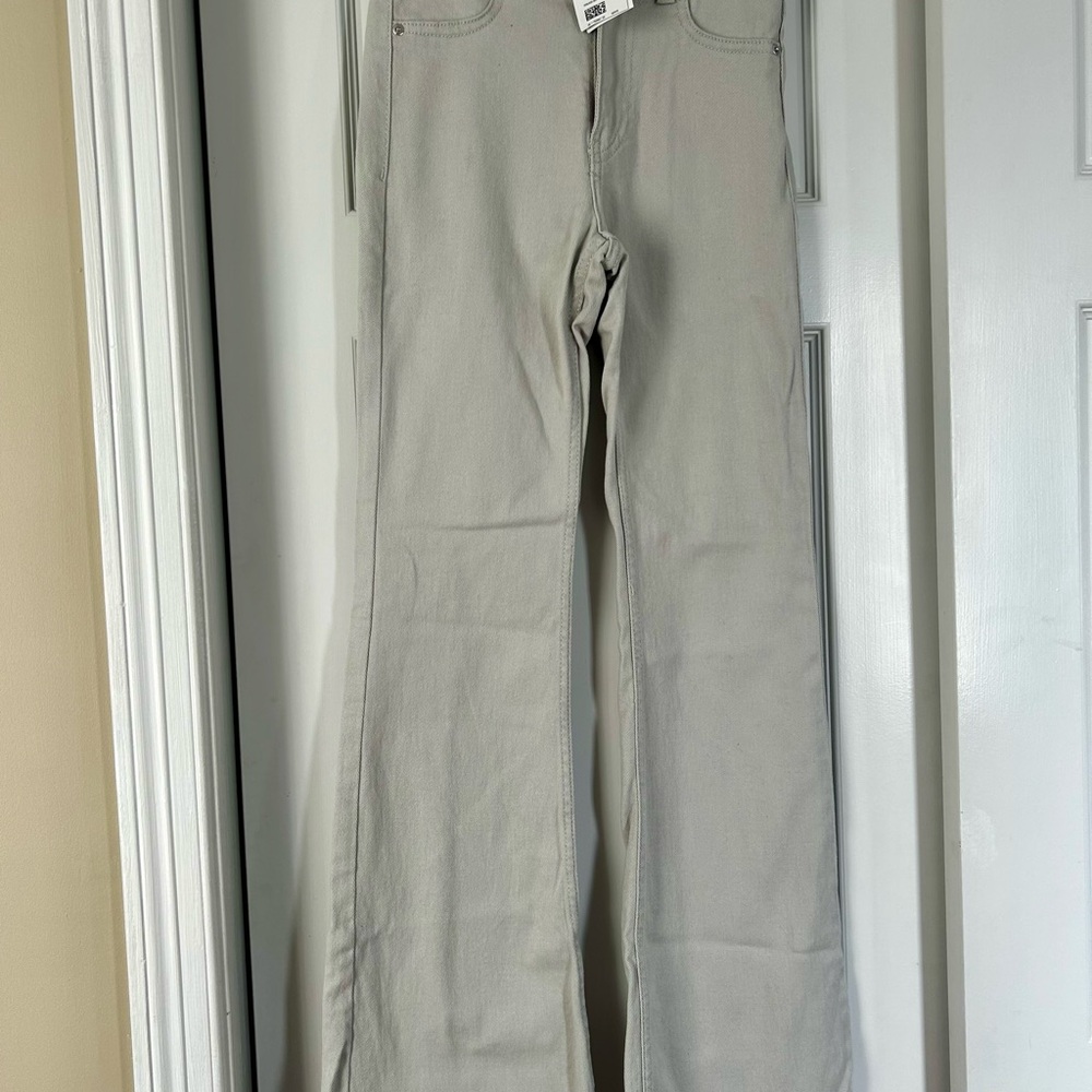 H&M Women's Light Gray Flare Jeans